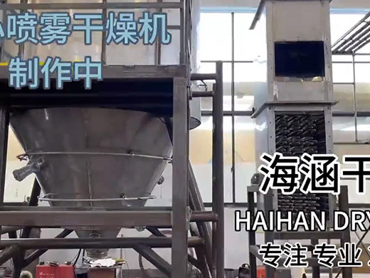 Centrifugal spray dryer workshop in production
