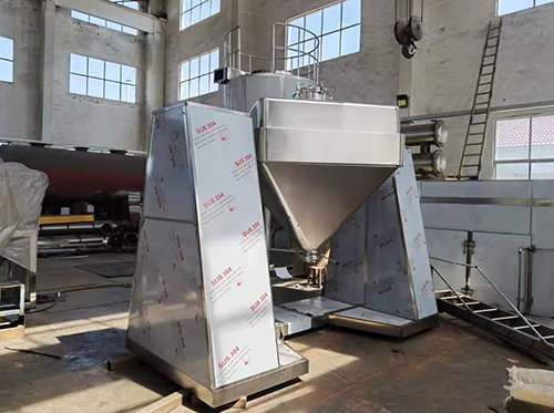 What are the operating steps of a square cone mixer?