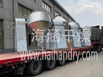 4 sets of FZG15 Square Vacuum Dryer and 3 sets of SZG2000 Double Cone Rotary Dryer were successfully made and sent to Gansu!