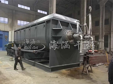 Features and applications of hollow paddle dryer